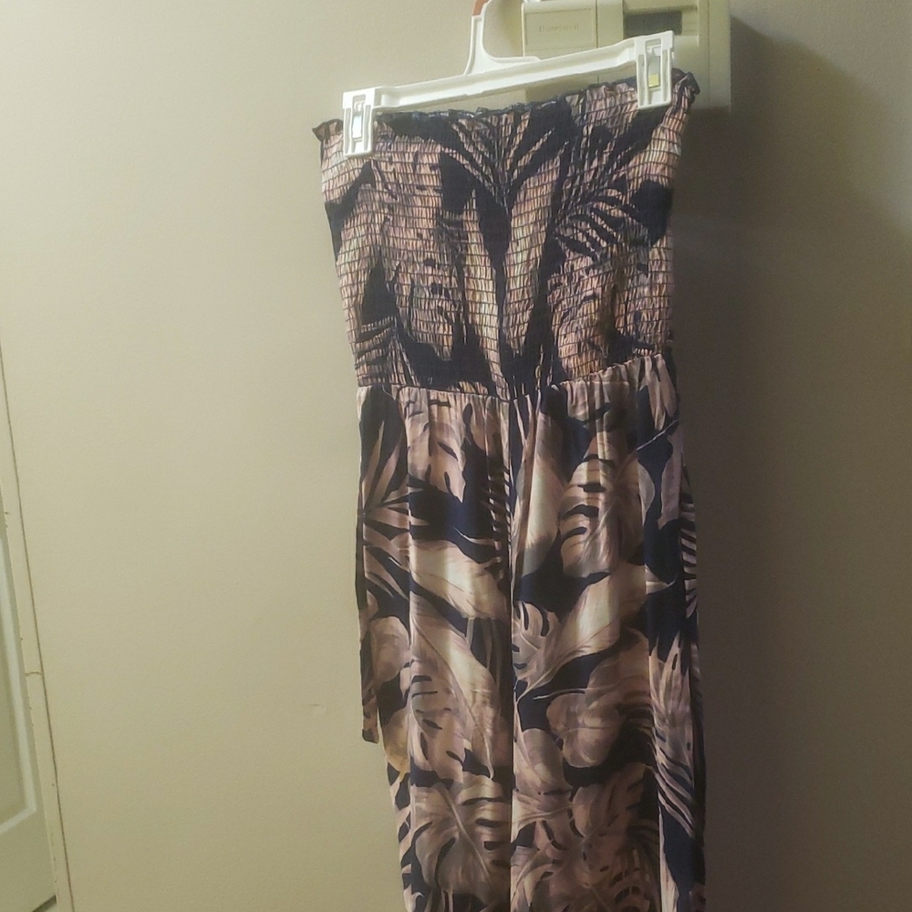 Tropical Print Jumpsuit
